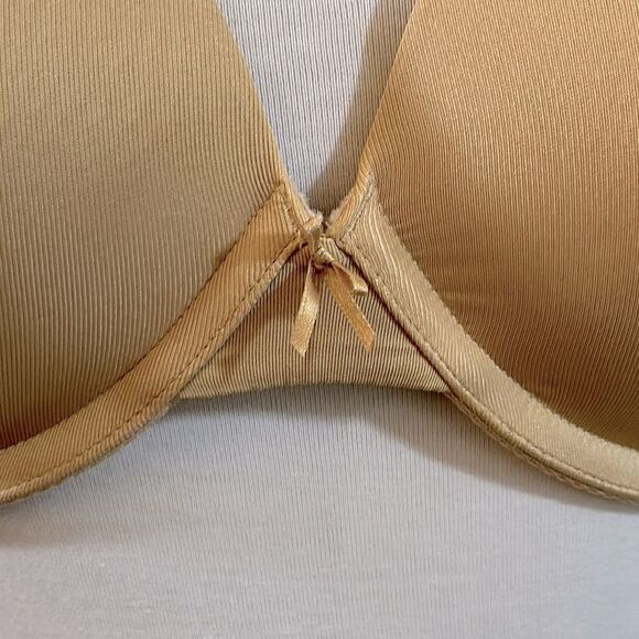 Cacique Bra 46DD Deep Plunge Beige Nude - Picture 5 of 15